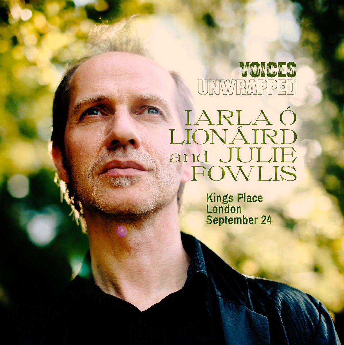 Next month there’s a rare opportunity for London fans to catch <a href="/iarlavox/">Iarla O'Lionaird</a> in concert as part of <a href="/KingsPlace/">Kings Place</a>’s Voices Unwrapped series alongside Scottish folk singer <a href="/juliefowlis/">Julie Fowlis</a>. Tickets on sale now via Kings Place website.