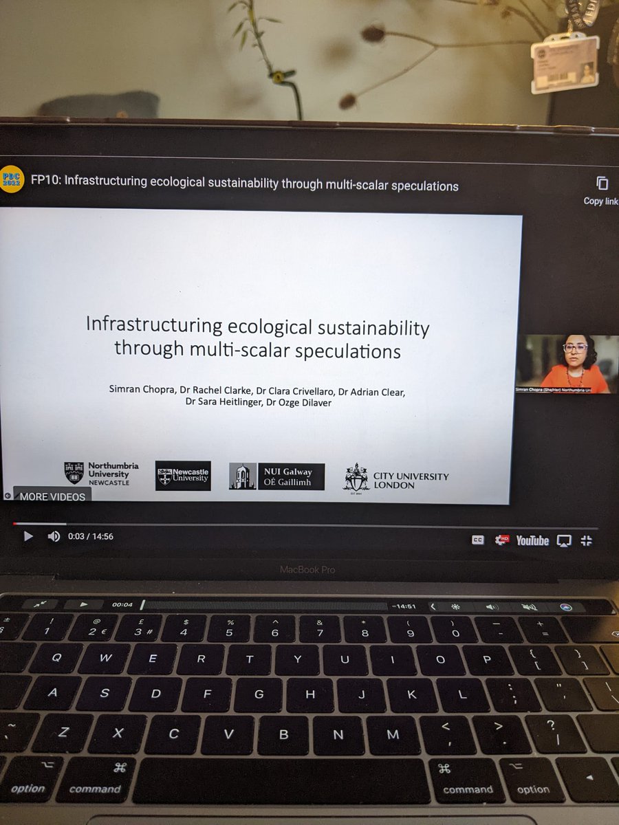 Presenting my paper "Infrastructuring ecological sustainability through multi-scalar speculations" in the panel on "Nurturing responsibilities in sustainability" in #PDC2022. Come join us! <a href="/racheleclarke/">Rachel Clarke</a> <a href="/aclear/">Adrian Clear</a> <a href="/saralara_heit/">Sara Heitlinger</a> <a href="/unsolopunto/">ClaraCrivellaro</a> <a href="/OzgeDilaver/">Ozge Dilaver</a> <a href="/PDC_conference/">PDC2024</a>