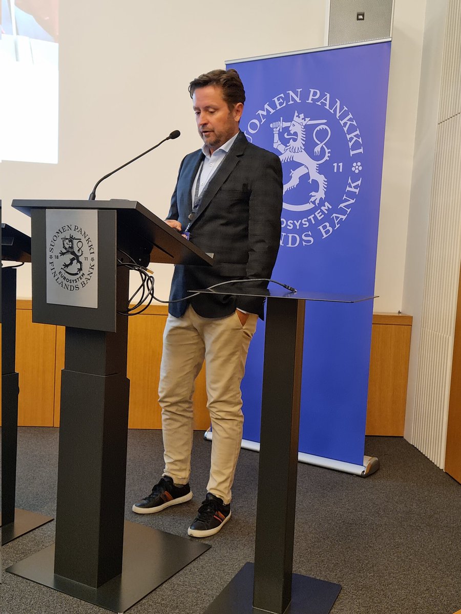 Morten Bech gives the keynote on The BIS Innovation Hub's Project Titus. #BOFsimulator, #SimulatorSeminar