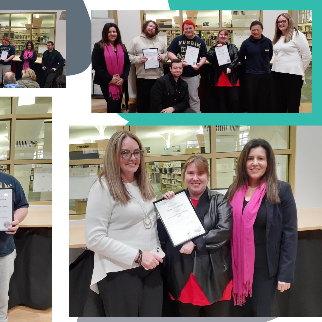 lifeskillsvic's tweet image. Yesterday we celebrated the graduation of our Certificate I in Transition Education class at #MillParkLibrary! These students put in a lot of hard work and dedication to get here, &amp;amp; we’re all incredibly proud of all of them! #nationalskillsweek #GoBeyondYourImagination #VET