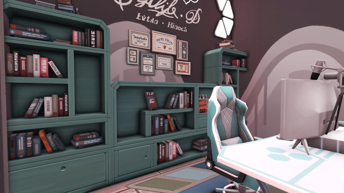 SimsGrown's tweet photo. 🧡 Little Falls Nook 🧡
gallery: SimsGrown 
the home I built with base game and the new high school pack only! It is currently furnished with 2 bedrooms, one office &amp; 2.5 baths #simsgrown #highschoolyearspack #nomods #nocc #builds @TheSimCommunity @SimsCreatorsCom @TheSims https://t.co/aSDZr1Fuye