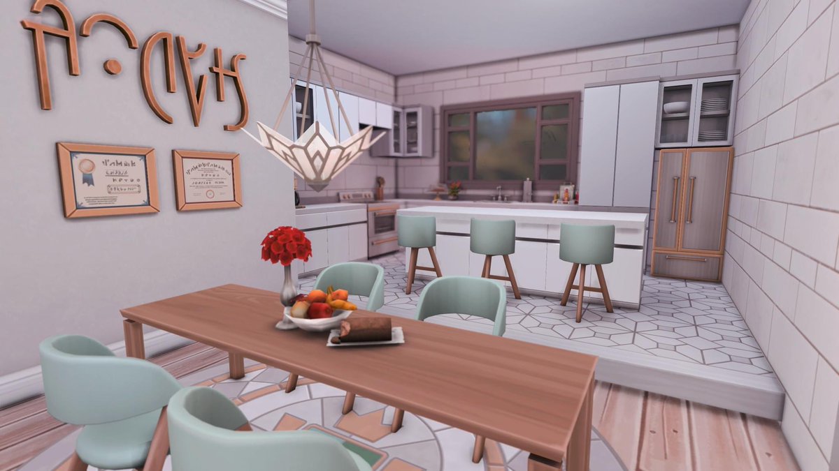 SimsGrown's tweet photo. 🧡 Little Falls Nook 🧡
gallery: SimsGrown 
the home I built with base game and the new high school pack only! It is currently furnished with 2 bedrooms, one office &amp; 2.5 baths #simsgrown #highschoolyearspack #nomods #nocc #builds @TheSimCommunity @SimsCreatorsCom @TheSims https://t.co/aSDZr1Fuye