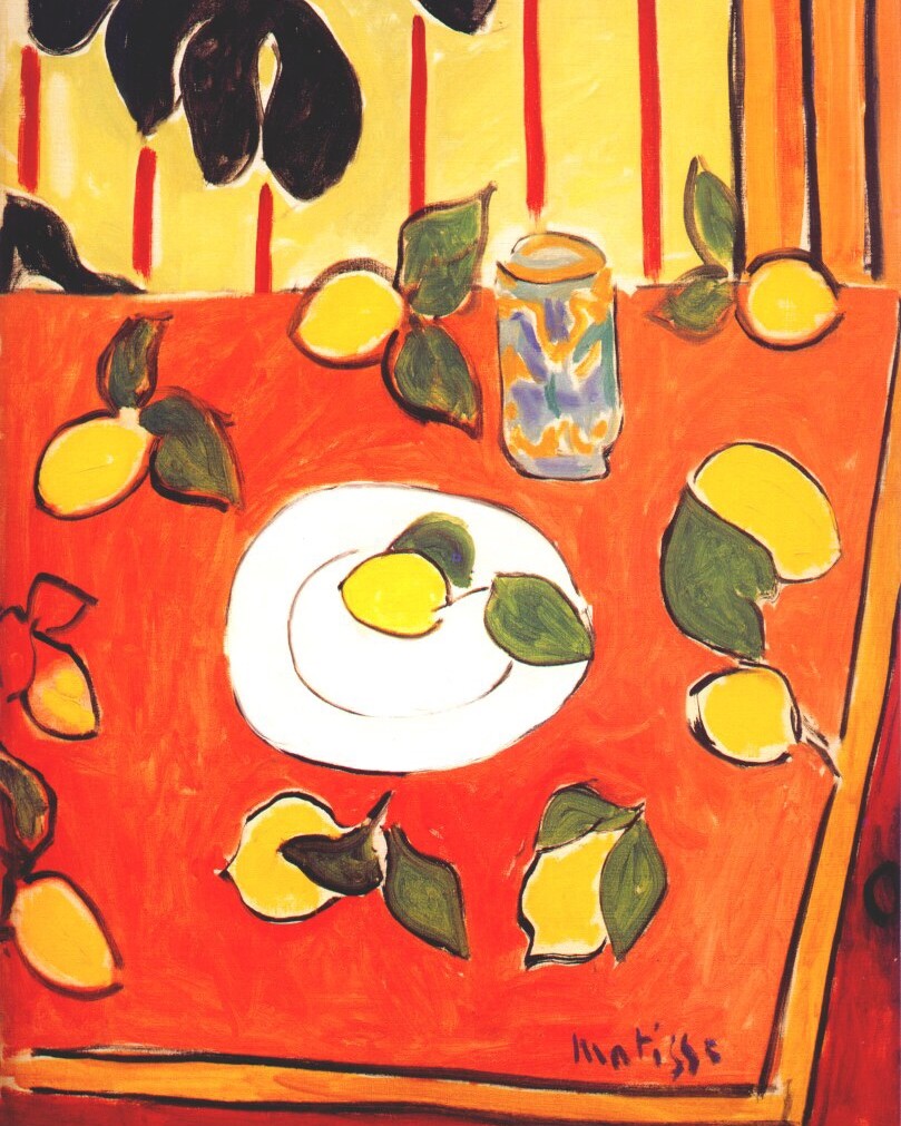 Food as art.

Henri Matisse, 'Black Philodendron and Lemons', 1943

#olivers
