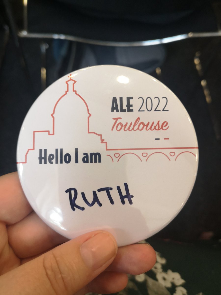 Openspace just started. Looking forward to two fantastic days of learning and sharing. #ALE2022  like the idea of sustainable nametags ;)