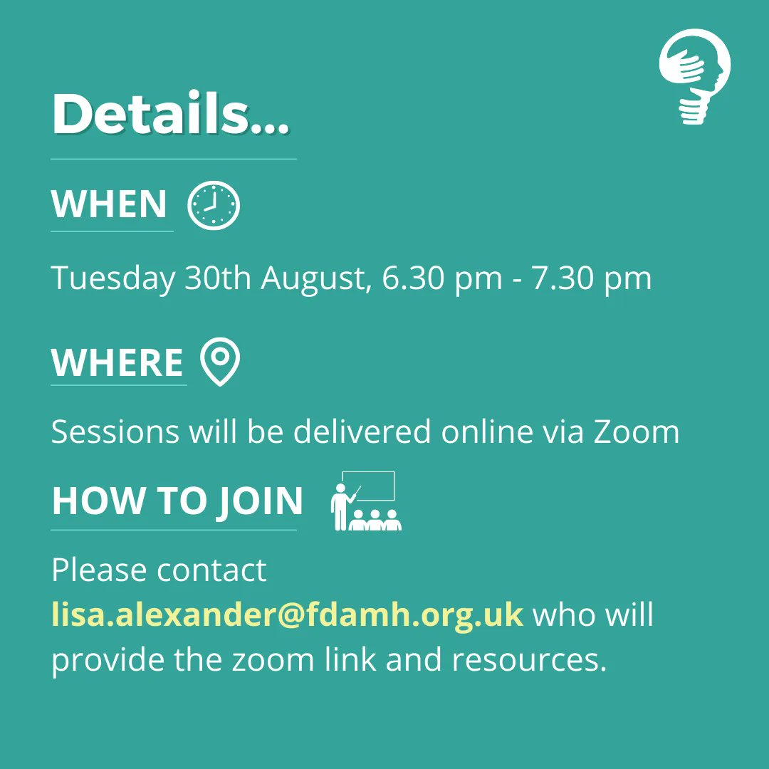 We are pleased to deliver our next batch of Mental Health &amp; Wellbeing Training for Parents &amp; Caregivers. These sessions are FREE to attend for parents of school pupils within the Falkirk area 😄 Share this post with anyone who may be interested!