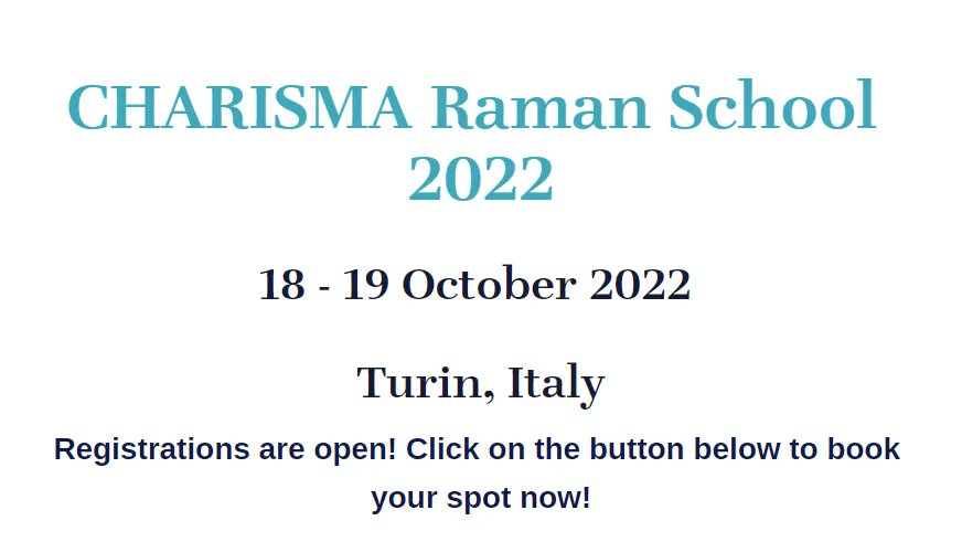 NanoFabNet1's tweet photo. 📢 Don’t miss out! @h2020charisma invites you to the Raman School 2022, 18-19 October in Turin, Italy. It attracts Raman scholars and manufacturers to get together and exchange information &amp; ideas about the current state of Raman-related research!
👉 https://t.co/7Chz8yyd7z https://t.co/AxetEkNwOL