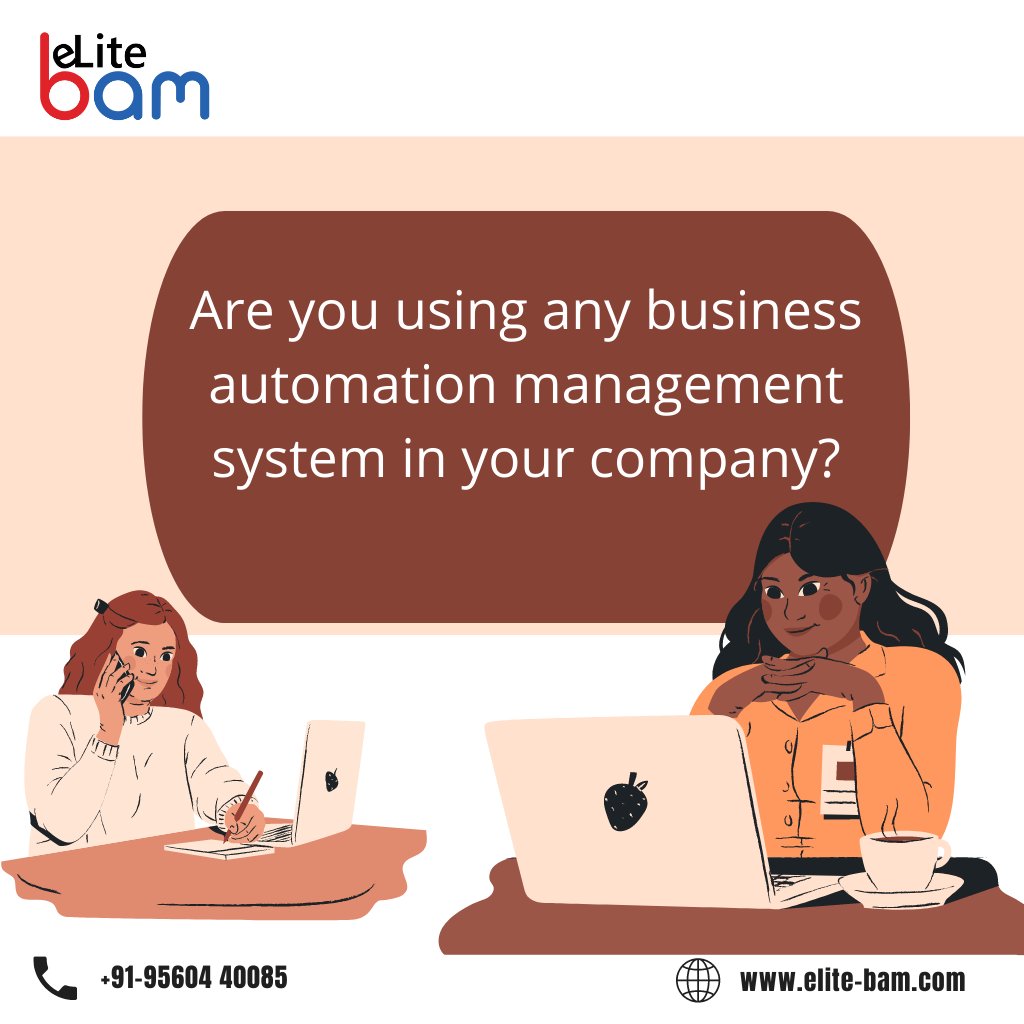 elite_bam's tweet image. Are you using any business automation management system in  your company?
If not, then
Hurry Up! to connect us
Visit :-www.elite-bam.com
Contact us:- +91-95604 40085
#businessautomationsoftware #businessprocessautomation #businessautomation #erpsolution #Connexrm #BAM