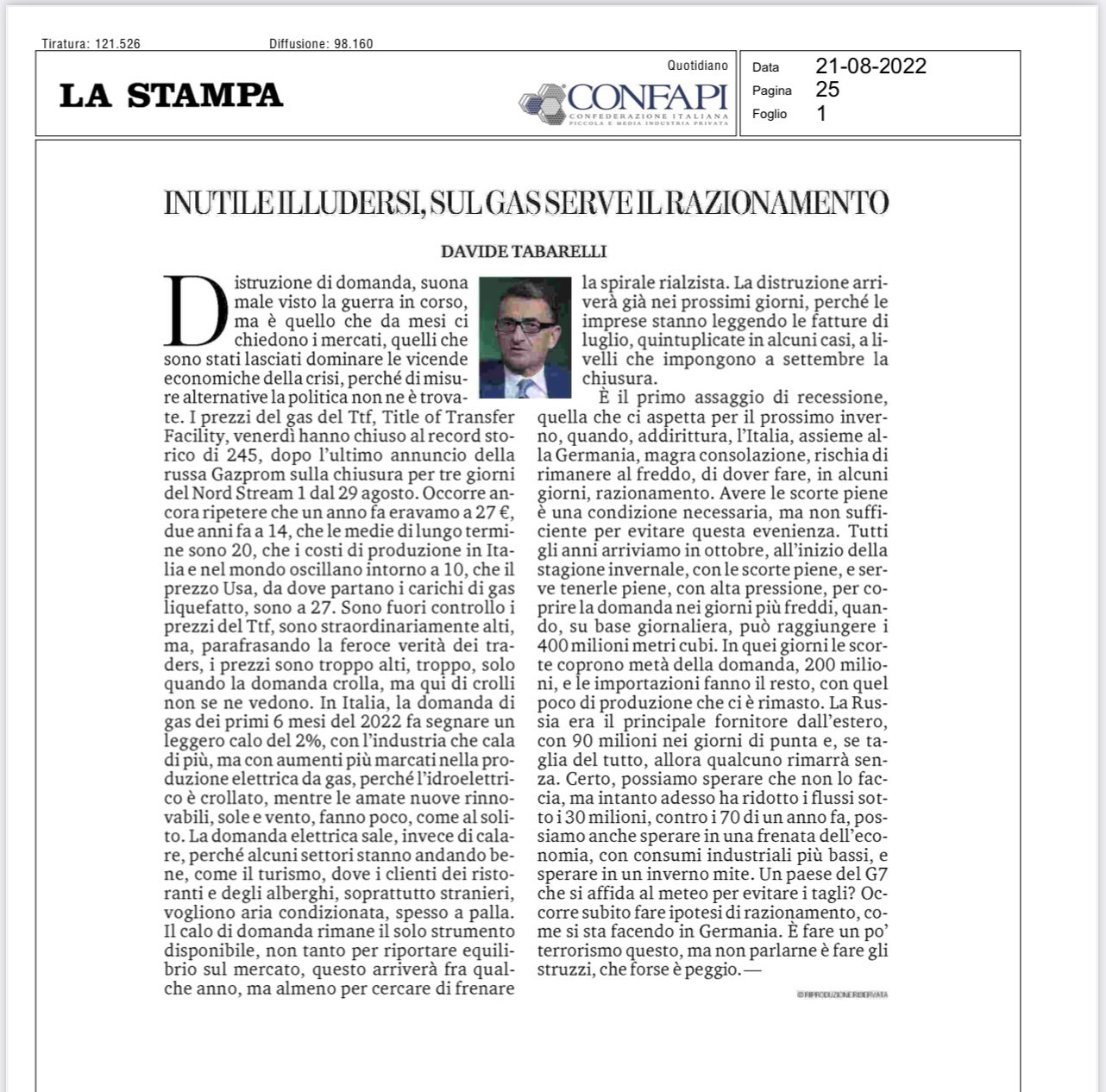 Fabio Dragoni On Twitter In USA Il gas Costa 10x Volte Meno Che Da 
