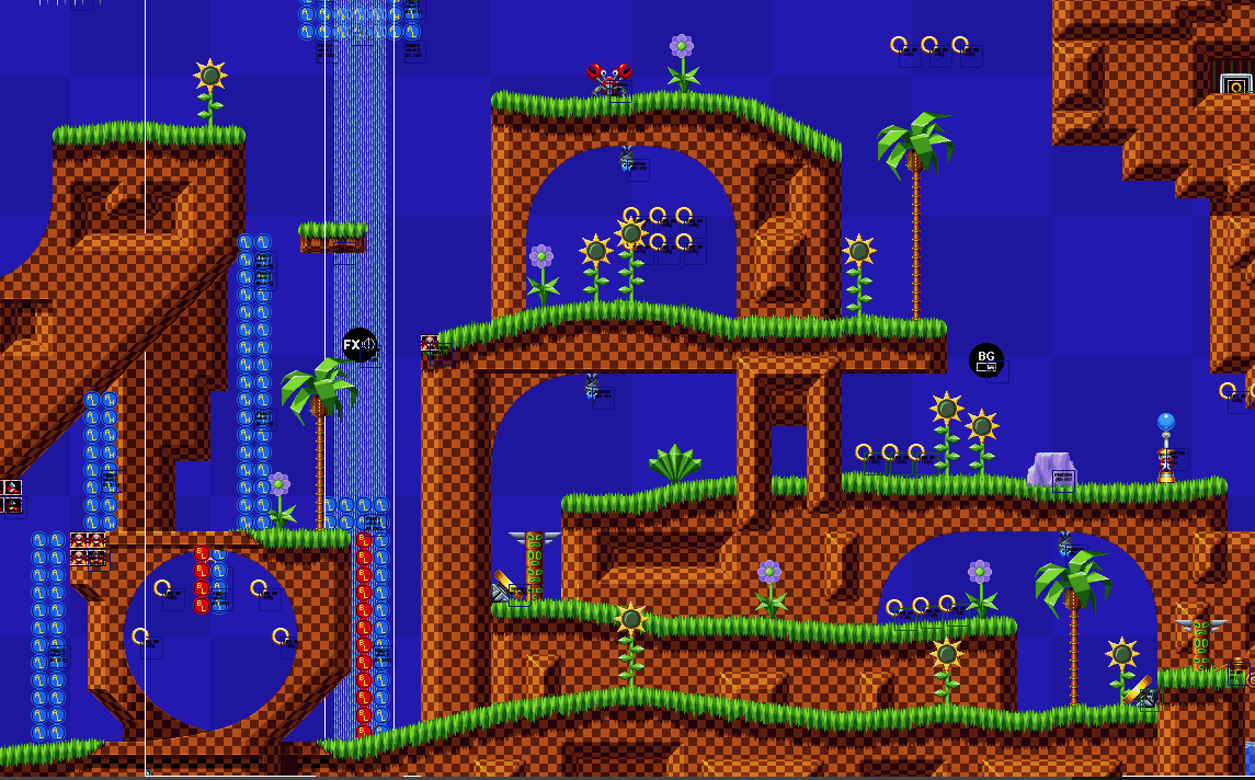 sonic green hill zone map