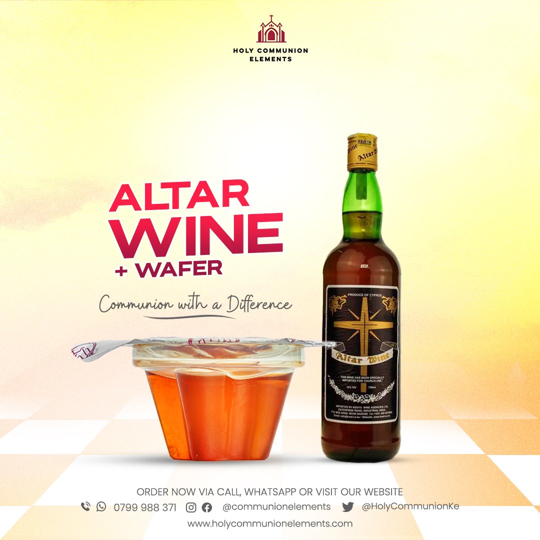 HolyCommunionKe's tweet photo. Pre-packaged Holy Communion cups by Communion Elements have your altar juice/altar wine and wafer sealed into a convenient, single-serving container.
Transform your communion celebration with our pre-packaged communion elements.
#CommunionWithADifference #holycommunionsunday https://t.co/jRpWyh49ca