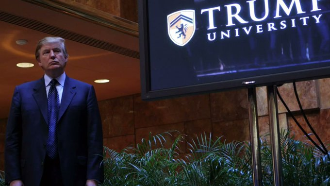 Butthead Trump

Idiot Son Number One

RT <a href="/Newsweek/">Newsweek</a>

Former President Donald Trump's defunct university trended on Twitter after Trump Jr. called President Joe Biden's student loan forgiveness plan a "scam."
