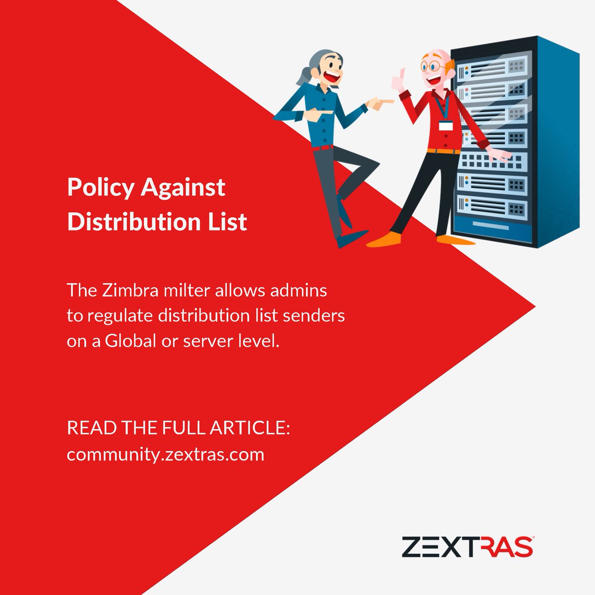 zextras's tweet image. Let everyone know at once!
Distribution lists are one of the most used features in Zimbra. Learn all about them in our guide: bit.ly/3pFsHEO
#zextras #sysadmin #adminguide #zimbra #email