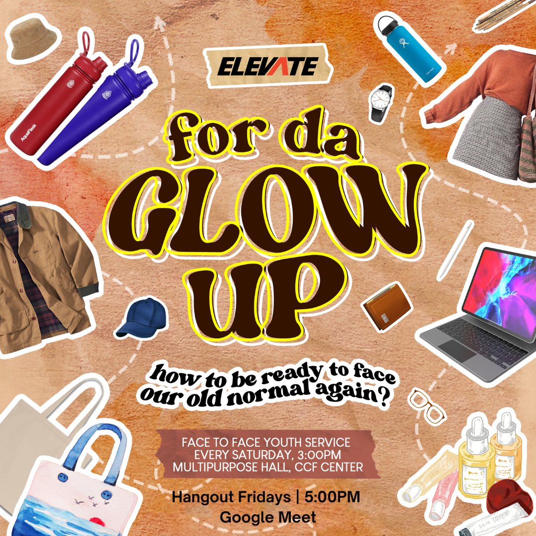 elevateanonas's tweet photo. How can we be ready to face our old normal again after years of adjusting to the new normal? How can we be fersons who will start strong and have our own REAL glow up? ✨

Let’s answer your questions together, fersons! 

#ElevateAnonas #ElevateForDaGlowUp https://t.co/ZiGcmjfRRk