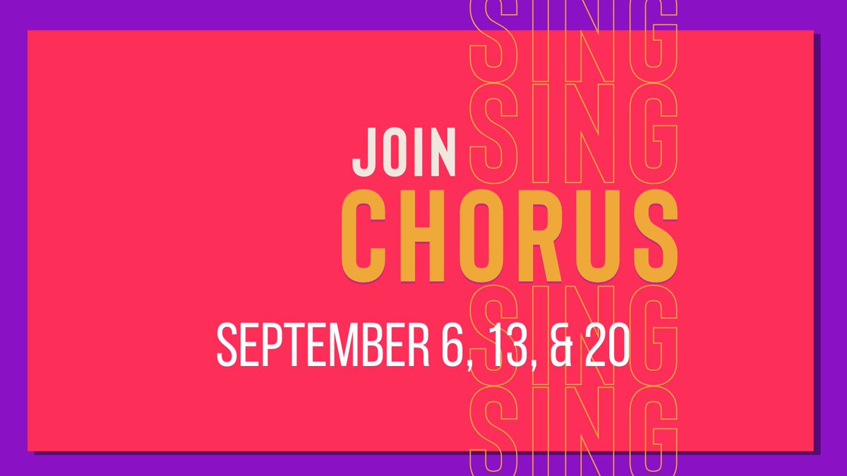 Join us!  New singers for all voice parts welcome as we kick-off rehearsals for the season. No audition required!  More info at our website—see you there!  #sing #lgbtq #lgbtqia