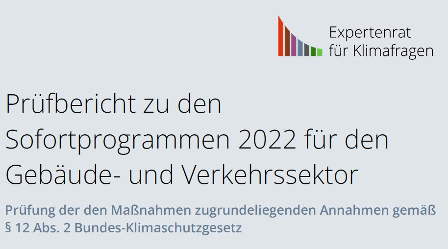 Brigitte Knopf (@brigitteknopf) on Twitter photo Prüfbericht des <a href="/ERK_Klima/">Expertenrat für Klimafragen</a>: #Sofortprogramme können Einhaltung der #Klimaziele nicht sicherstellen – Gebäude mit substanziellem Beitrag, Verkehr schon im Ansatz ohne hinreichenden Anspruch. Hier geht's zum Bericht des #Expertenrats für #Klimafragen expertenrat-klima.de/content/upload…
1/n🧵 Prüfbericht des <a href="/ERK_Klima/">Expertenrat für Klimafragen</a>: #Sofortprogramme können Einhaltung der #Klimaziele nicht sicherstellen – Gebäude mit substanziellem Beitrag, Verkehr schon im Ansatz ohne hinreichenden Anspruch. Hier geht's zum Bericht des #Expertenrats für #Klimafragen expertenrat-klima.de/content/upload…
1/n🧵