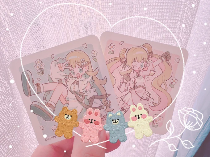 バタバタしてる合間で慌てて帰宅した時にちょうどはなリサちゃんステッカーうけとれたむちゃくちゃかわいい 