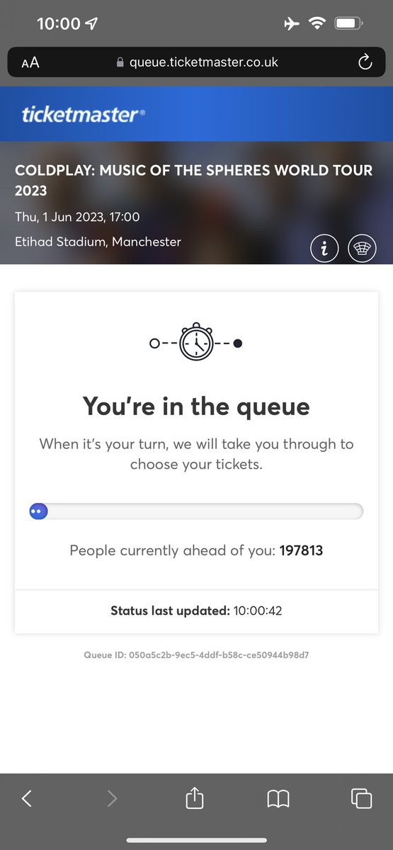khatuney's tweet photo. @TicketmasterCS I have automatically been taken out of the que, I have not refreshed or anything and it sent be right to the back?? I was in the the WAITING for ages ?!! Please help https://t.co/I5rUh7X6tq