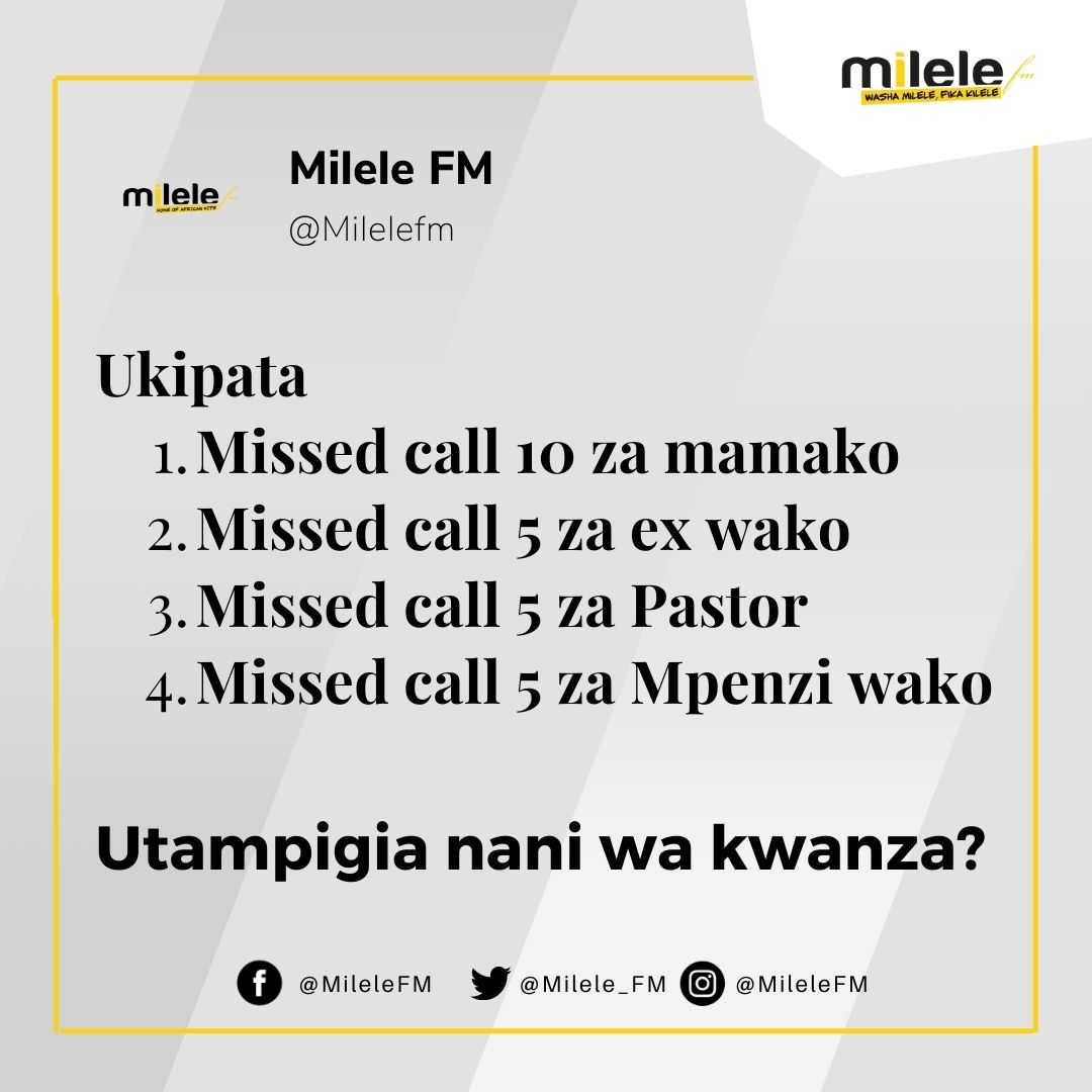Milele FM tweet media