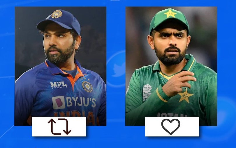 wasi_se's tweet photo. Cricket El Classico
Babar Azam ❤️
Rohit Sharma ♻️
#PakVsInd https://t.co/TnClC9zkT9