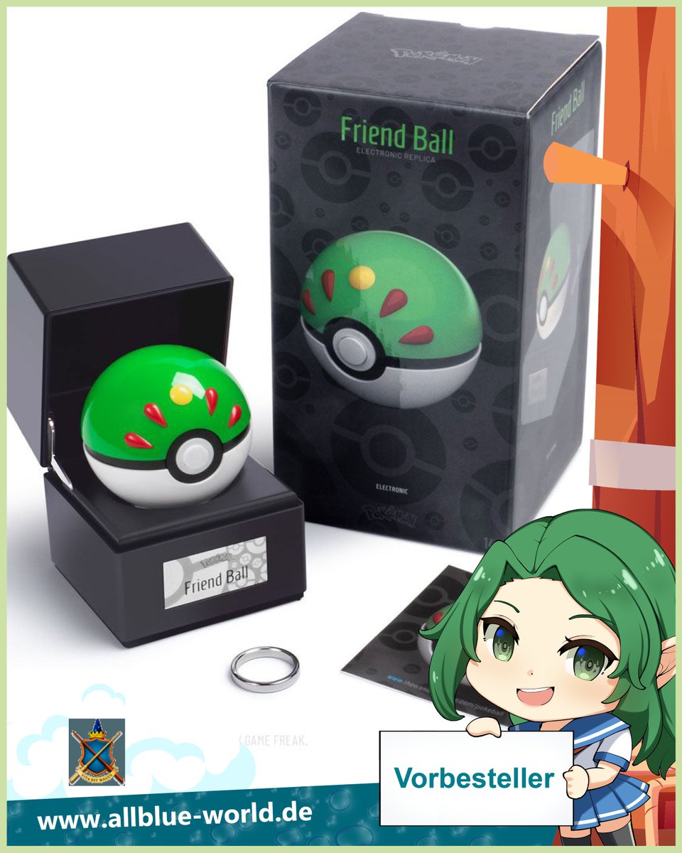 allblue_world's tweet photo. +++ Vorbesteller - Neu im Shop +++
Wir haben den Friend Ball aus der beliebten #Pokeball #Diecast Reihe von der Manufaktur #WandCompany neu in der PO. Allerdings sind sie schon sehr blad da! 😱
Sichere dir dein #Pokémon #Replikat gleich hier bei uns 😁
https://t.co/zyCeJkvhae https://t.co/JrwEjMWCOc