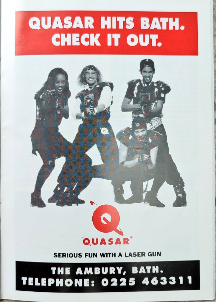 Advert for the new Quasar, Bath 1994. #bath