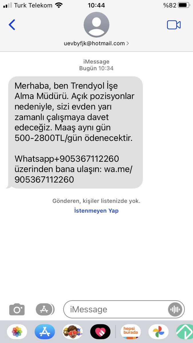 ⁦<a href="/Trendyol/">Trendyol</a>⁩ adiniza boyle mesaj geldi bilginiz olsun