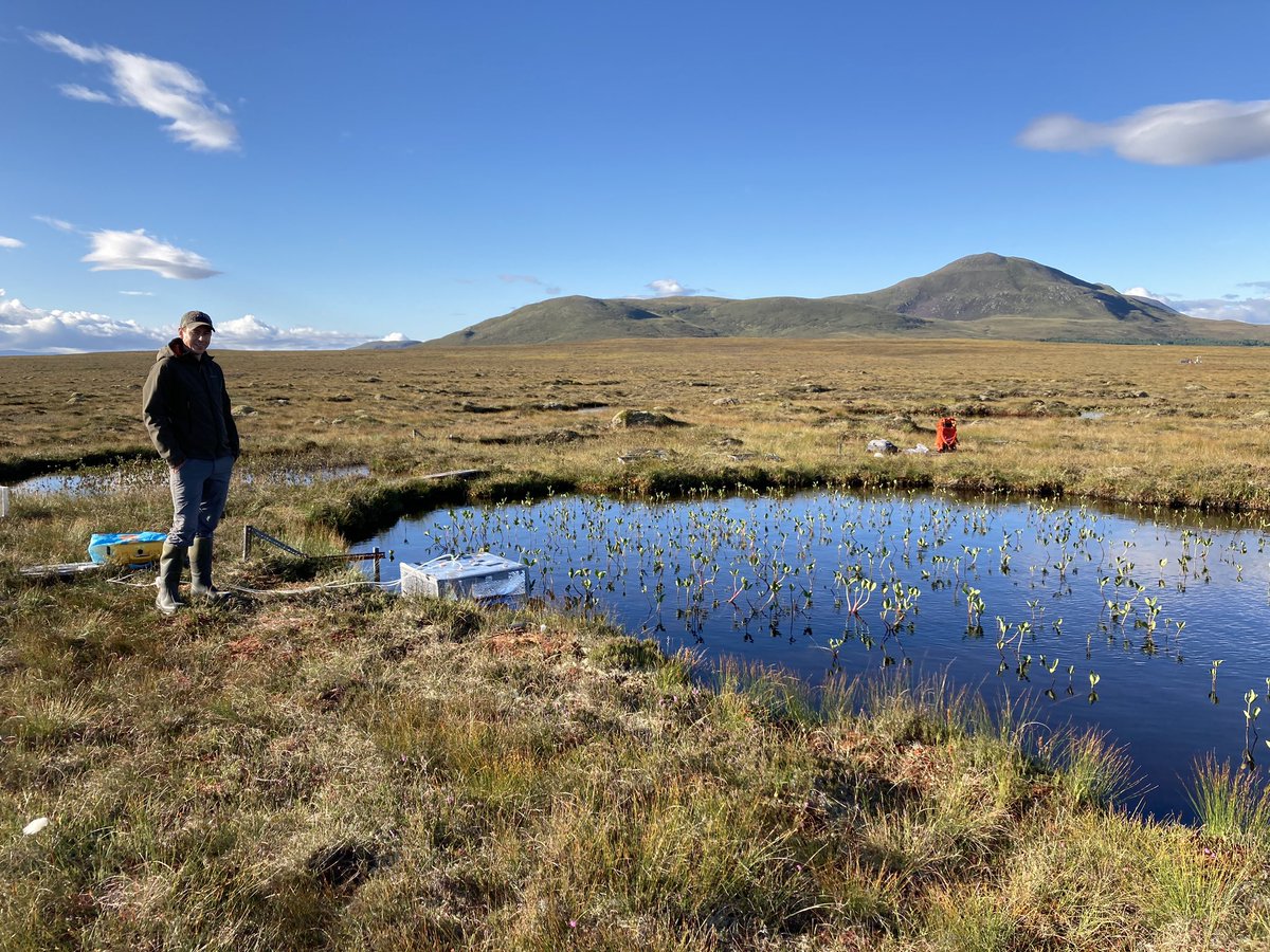 A stunning morning in the Flows for our final round of sampling to complete the 24 hour GHG measurements <a href="/ERI_UHI/">eri</a> @UHI_Research <a href="/PeteOnPeat/">Dr Peter J. Gilbert</a> #FlowCountry #Peatland