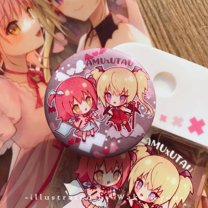 #しゅごキャラ限定於天使惡魔SET才有的小襟章!尺寸為44mm雖然是完售不加印,但種種因素下, 決定會準備部分作9月通販用即是在**9月通販仍然有機會購入**對於LL01會到場的朋友, 這邊則是準備了認親卡!希望大家仍能享受到難得的場次 