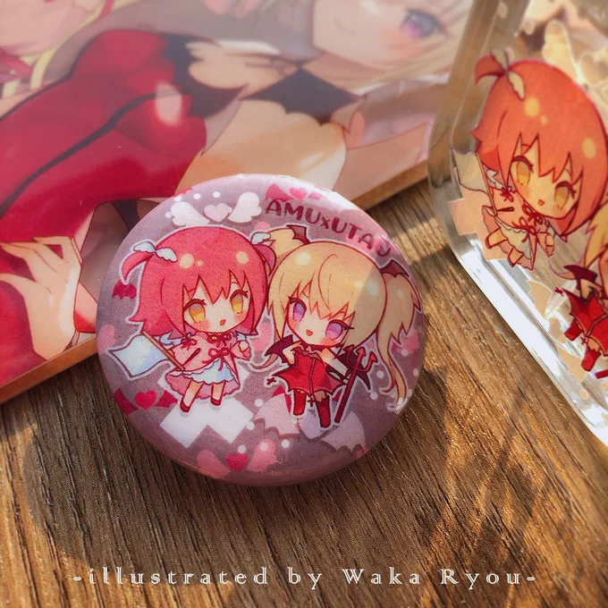 #しゅごキャラ限定於天使惡魔SET才有的小襟章!尺寸為44mm雖然是完售不加印,但種種因素下, 決定會準備部分作9月通販用即是在**9月通販仍然有機會購入**對於LL01會到場的朋友, 這邊則是準備了認親卡!希望大家仍能享受到難得的場次 