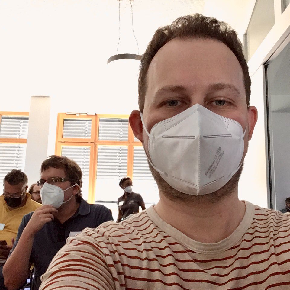 I’m very glad to be at #SoCraTes2022 this year!
This is Germany mask wearing is encouraged 😄