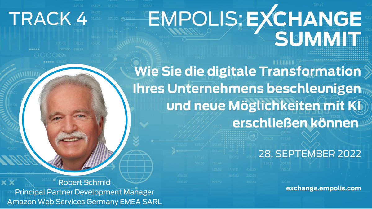 EmpolisSoftware's tweet photo. Jetzt anmelden zum Empolis:Exchange Summit 2022 am 27. &amp; 28. September!
Unter dem Motto „Produkte &amp; Services digital neu denken. So funktioniert es!“ erwartet Sie ein spannendes Programm mit inspirierenden Vorträgen und tollen Gästen.
https://t.co/TNVTHALD6K
#EmpolisExchange2022 https://t.co/r4Uf9cqPUe