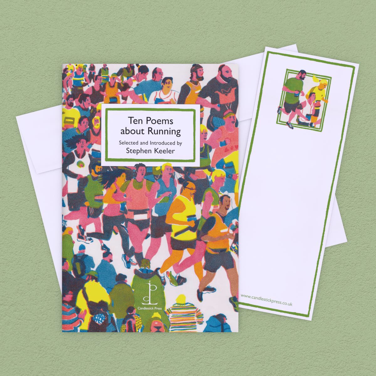 Ten Poems about Running reminds us that even in the age of hi-tech sports watches and PBs there’s still plenty of fun to be had – whether navigating a forest trail before breakfast or lying in bed coming up with reasons not to go out at all. 

candlestickpress.co.uk/pamphlet/ten-p…