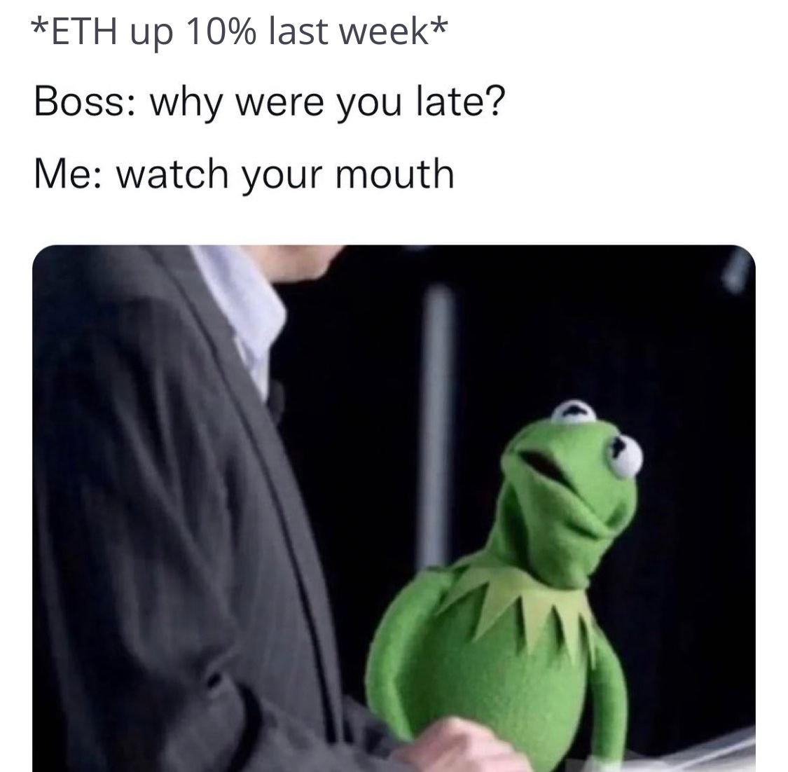 coingecko's tweet photo. Crypto HODLers be like: https://t.co/h6mprSY587
