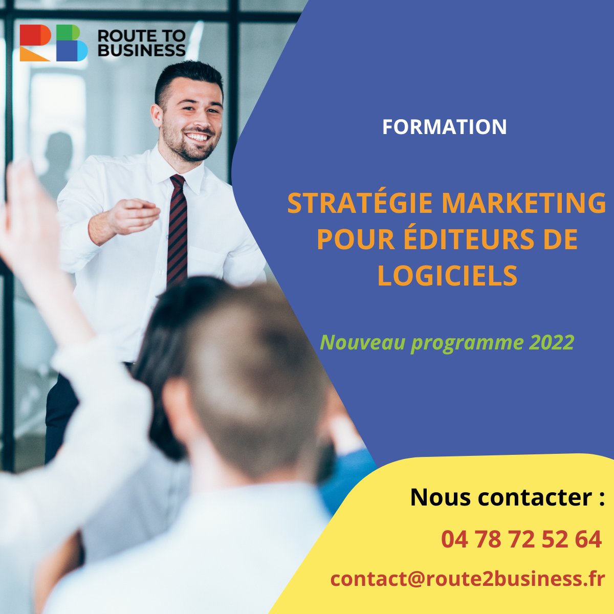 Dès la rentrée, Route To Business vous propose un nouveau programme pour la formation “Stratégie marketing pour éditeurs de logiciels”

Pour en savoir plus : route2business.fr/strategie-mark…

#RouteToBusiness #FormationProfesionnelle #StratégieMarketing