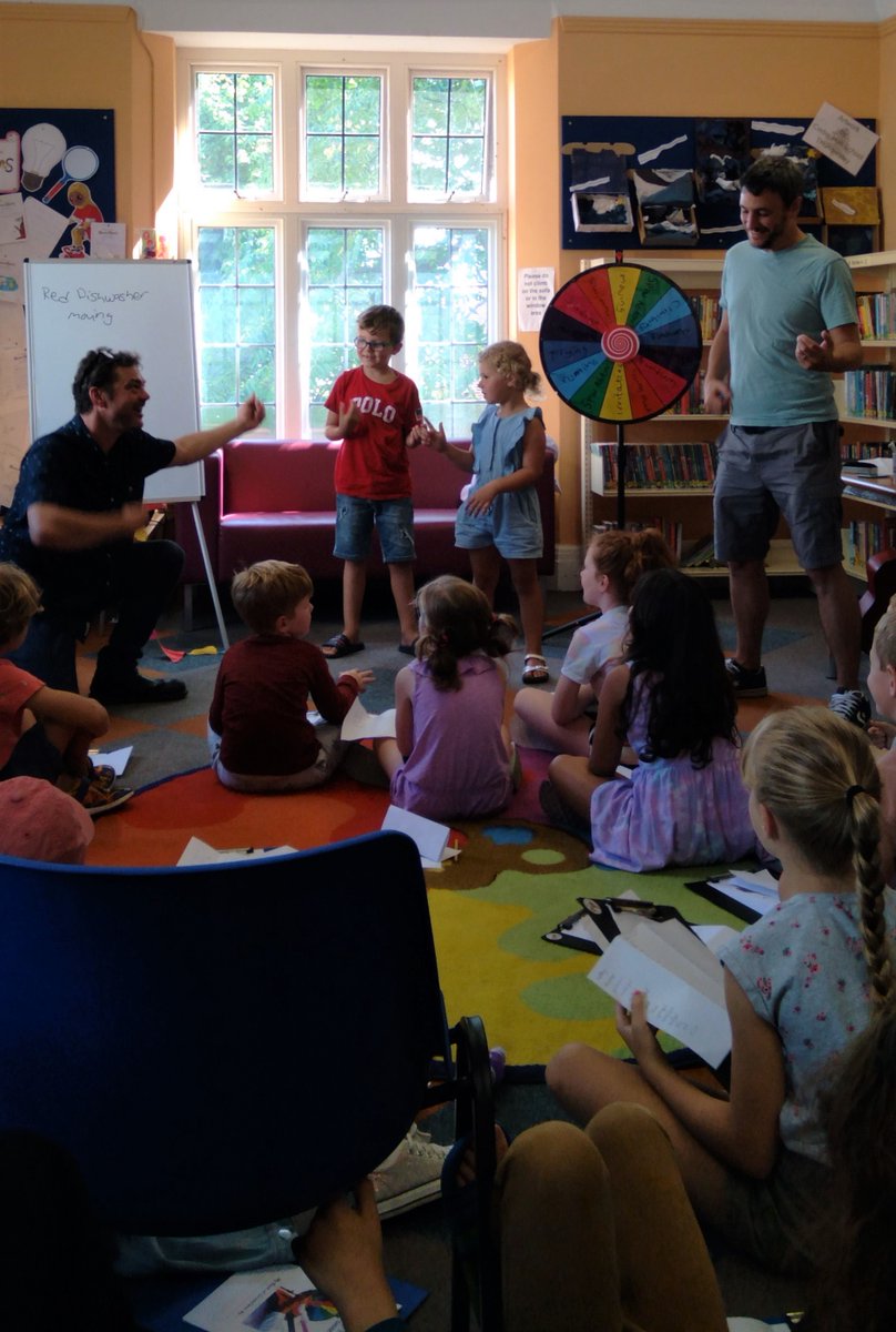 southendlibrary's tweet photo. The wonderful Justin Coe and an audience of supremely inventive Gadgeteers in full creative flow, at 'The Gift of the Gadget' event, at Leigh Library yesterday. β¨
A big #ThankYou to all who attended!
#TheGiftOfTheGadget #Interactive #Event #SummerOfReading #LeighLibrary https://t.co/EzSi5ZnlSh