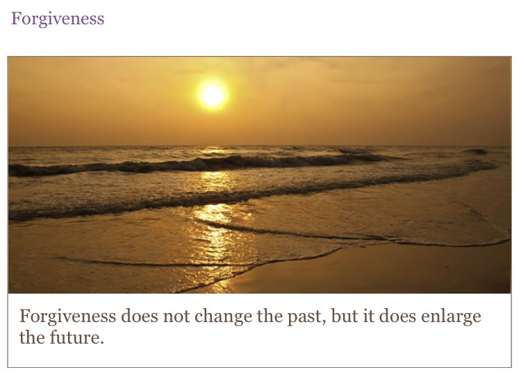 MiamiBK's tweet photo. Forgiveness
￼
Forgiveness does not change the past, but it does enlarge the future. https://t.co/SG2jBGbpPD