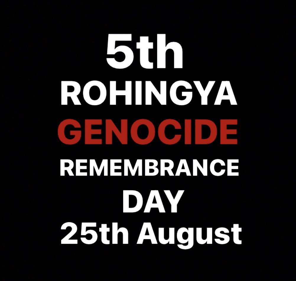 #standwithrohingya #rohingyagenocideremembranceday 
#stoprohingyagenocide #CrimesAgainstHumanity #solidarity 
#helprohingya 
#protectrohingya 
#savetherohingya 
#weareallone 
#rohingya