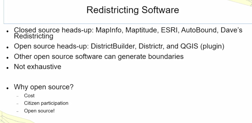 seandebasti's tweet photo. "Redrawing political #boundaries" looks like to be an new path showing at #FOSS4G2022 by some companies in the US to redistrict for election phases for #population data #popdata #worldpop here @QGIS plugin @mapconsult - another alternativ: @azavea has @DistrictBuilder #OpenSource https://t.co/3Y0ueXsnil