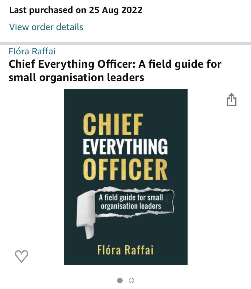 OhHelloZo's tweet photo. Just placed my order and looking forward to having a good read through when it arrives! @Flora_Raffai #chiefeverythingofficer https://t.co/xiZn1G9rGf