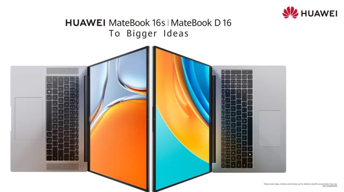 ainalalam's tweet photo. Huawei Expands its Portfolio with the Launch of its First 16-inch Laptops in the Kingdom of Saudi Arabia: HUAWEI MateBook D 16 and HUAWEI MateBook 16s https://t.co/YZfyflHlVR
#HUAWEIMateBookD16 
#HUAWEIMateBookD16s 
#rashadiskandrni 
@Huawei__KSA 
@HuaweiMobileKSA 
@HuaweiArabia https://t.co/pw5Z0l0vcL