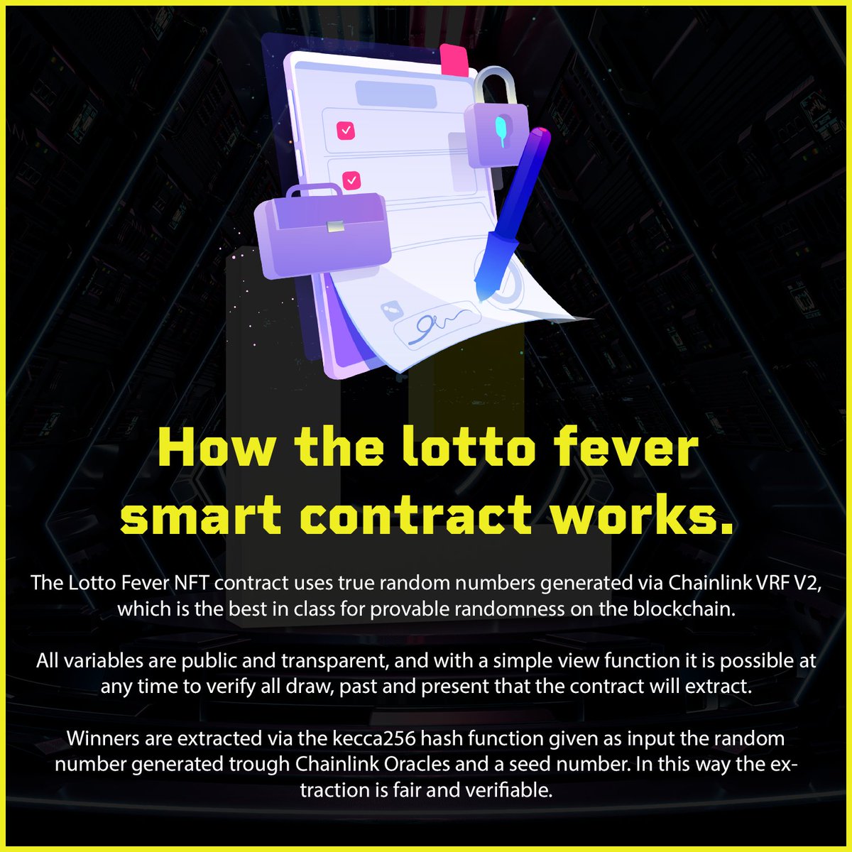 Lotto Fever contract tested and ready to go, check out how it works and feel totally safe with the functionality to protect against any manipulation or scam!

#LottoFever