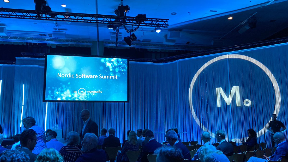 karlbeingfranc's tweet photo. Nordic Software Summit by Monterro, kicks off! https://t.co/u5eeyNYqq0
