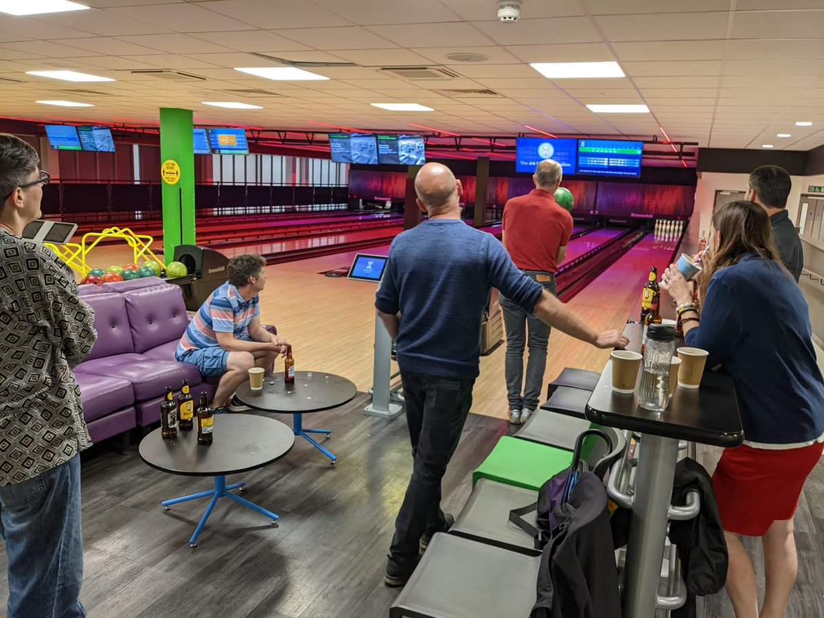 Truebyte_IT's tweet photo. Our Bath employees (and a couple of additions for other locations) all getting together for a spot of bowling and dinner! #team #teambonding #worklife https://t.co/Hil9mxOo9G