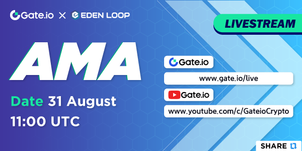 eden_loop's tweet photo. LIVE #AMA with @gate_io 🔥
📅31 August at 11:00 UTC
💰Rewards Pool: 5000$
🏠Venue: https://t.co/CotObffwVk
1⃣Follow 
@eden_loop
2⃣Like &amp; RT &amp; tag friends
3⃣Post on other platforms to win!
4⃣MUST submit google form to verify
SEE https://t.co/HxoL4RJ4Ia
#Airdrop #ELT #NFTCommunity https://t.co/jiN95a1mfl