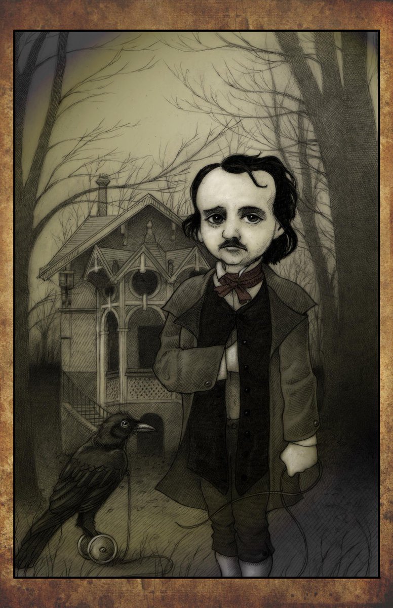 GothicalTomB's tweet photo. Good morning. #goth #Poe #hashtagsforbreakfast https://t.co/8l6ozi7uDx