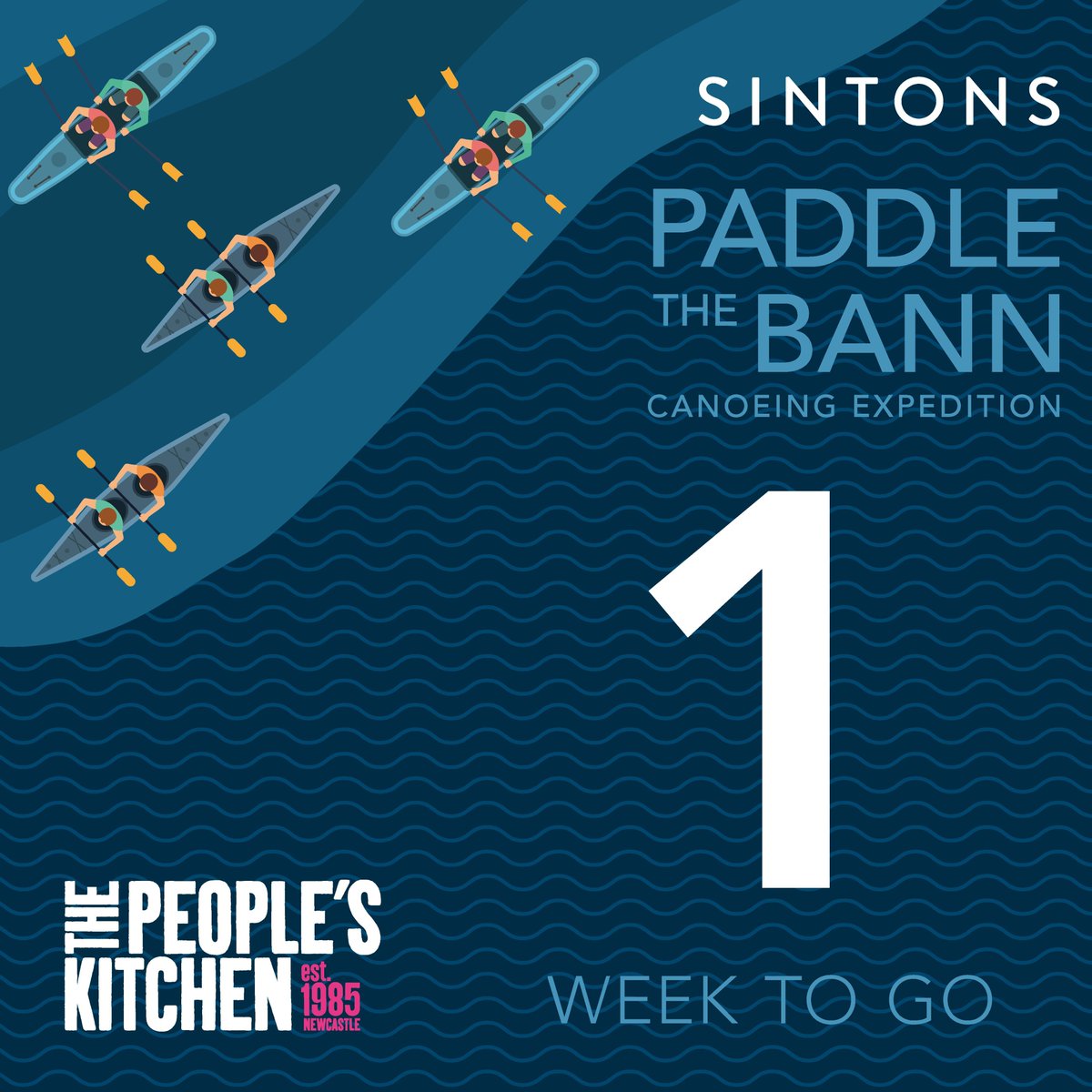 Its one week and counting until our @sintonstrainees
2022 Trainee Challenge where the group will Paddle the Bann in Belfast, raising money for @PKNewcastle. Click here for more details and to donate tinyurl.com/2zp34xve @sintonslaw #traineechallenge