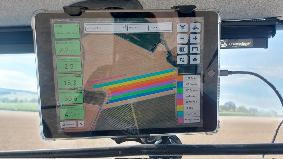 benoitpaysan's tweet image. Essaie colza plein champs avec @GroupeIsidore 
7 variétés dont 1 témoin (Dk excity) et une bande avec toutes les variétés mélangées.
Le but, vigeur de départ, comportement face aux ravageurs, précocité, pesé entré et sorti d&apos;hiver et rendement 
#ceuxquifontlesessais