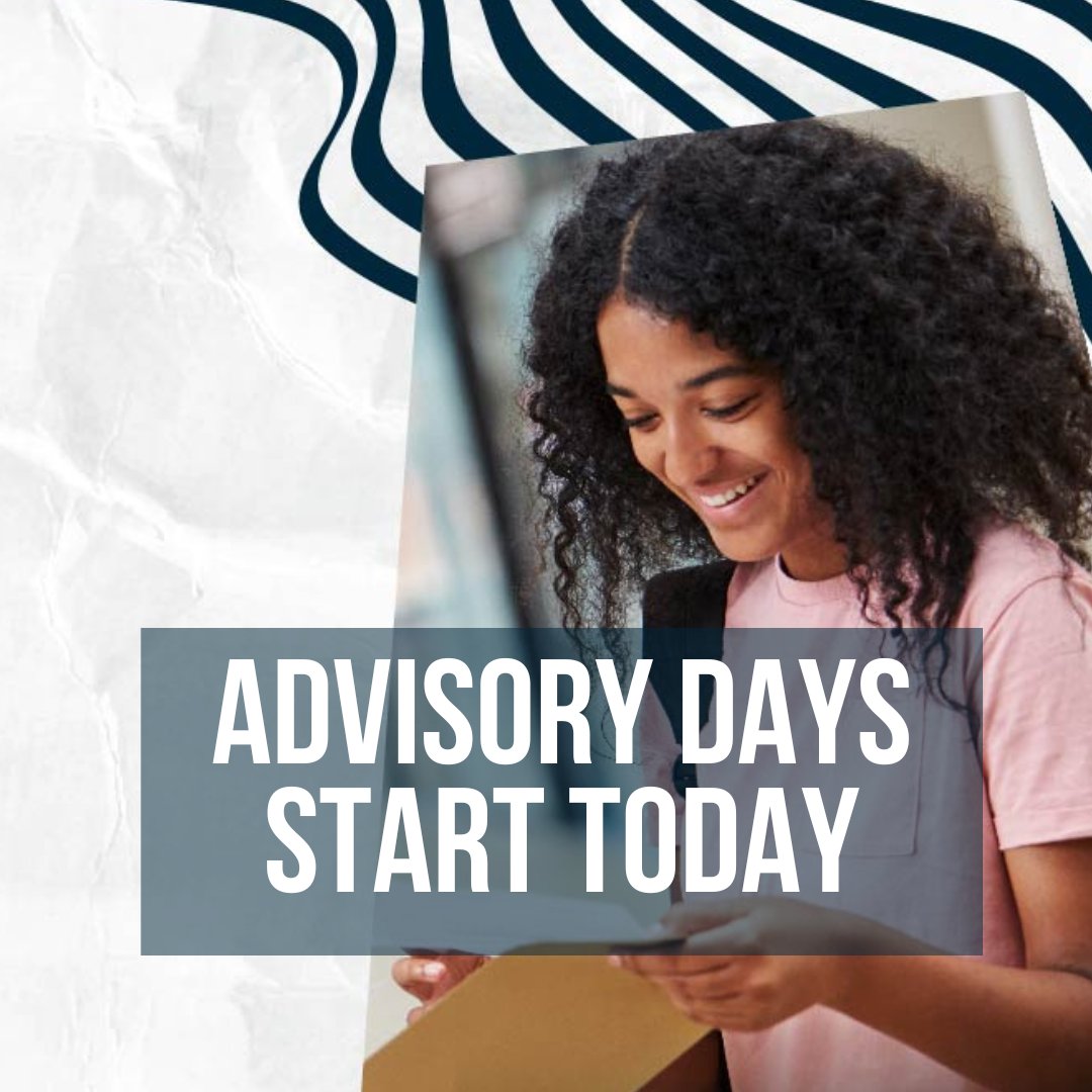 Today is our first Advisory Day of the year! So, if your GCSE results weren't what you wanted, or you've changed your mind about your plans for September, we're here to help. Book a slot &amp; come see us - bit.ly/3pGBG8C