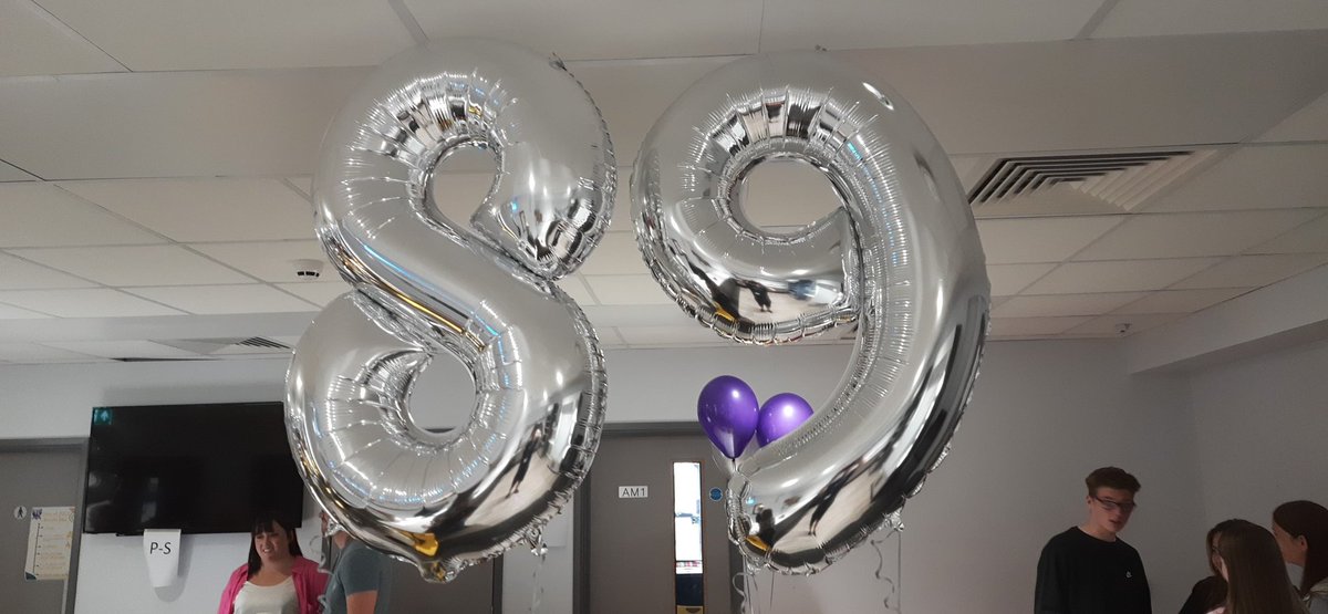 AldersleyHighSc's tweet photo. Only 9.30 and we've already had lots of students standing under these balloons. A great set of results! #GCSEResultsDay @AmethystAcademy https://t.co/Mub0GSlJHp