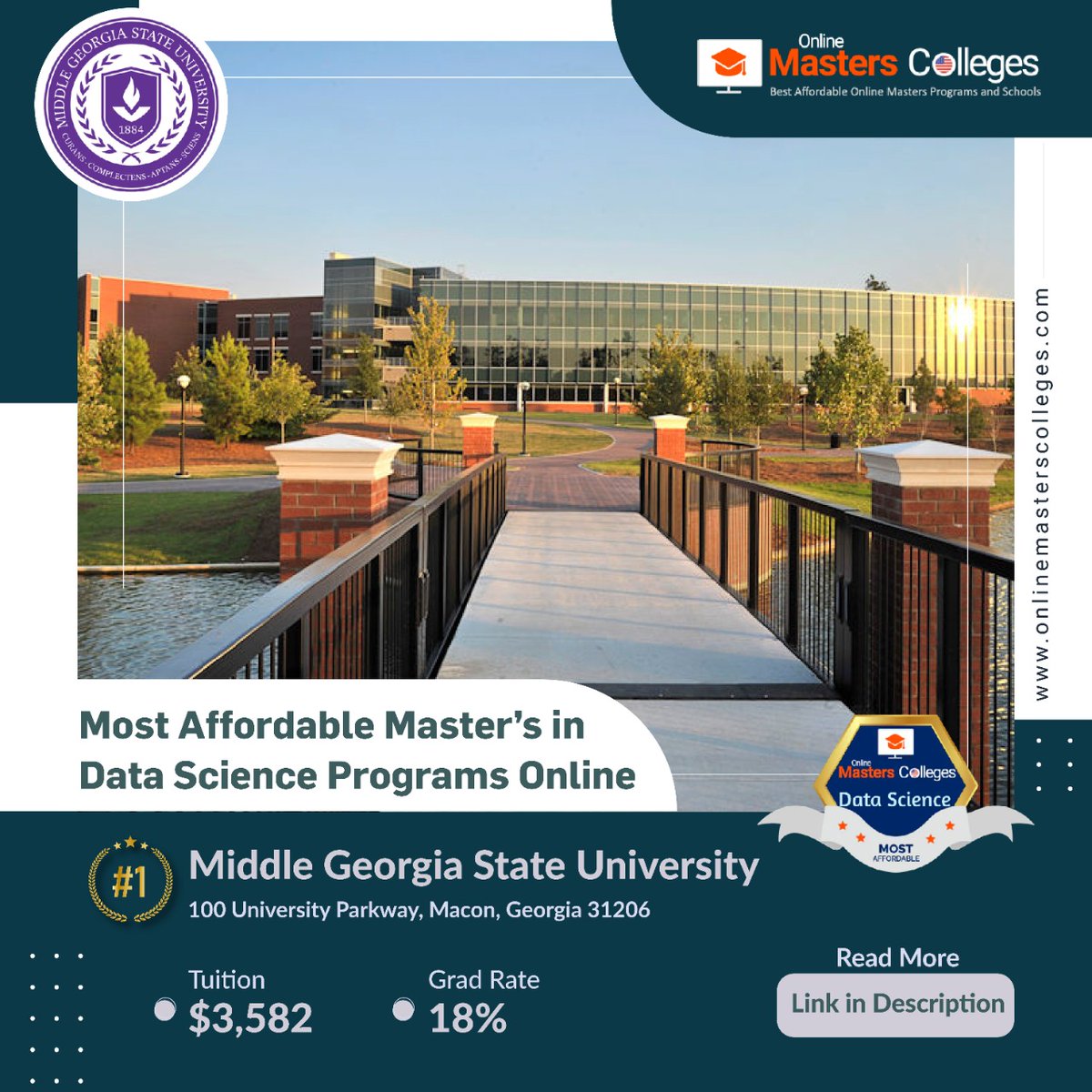 MastersColleges's tweet photo. The @MGAstateU is accredited by the Southern Association of Colleges and Schools Commission on Colleges to award various degrees.
Learn more : https://t.co/gSYdMJg1Ef
#onlinemasterscolleges #onlinemasters #omc #affordablemasters #datascience #middlegeorgiastateuniversity https://t.co/8M0i7AF7Zx